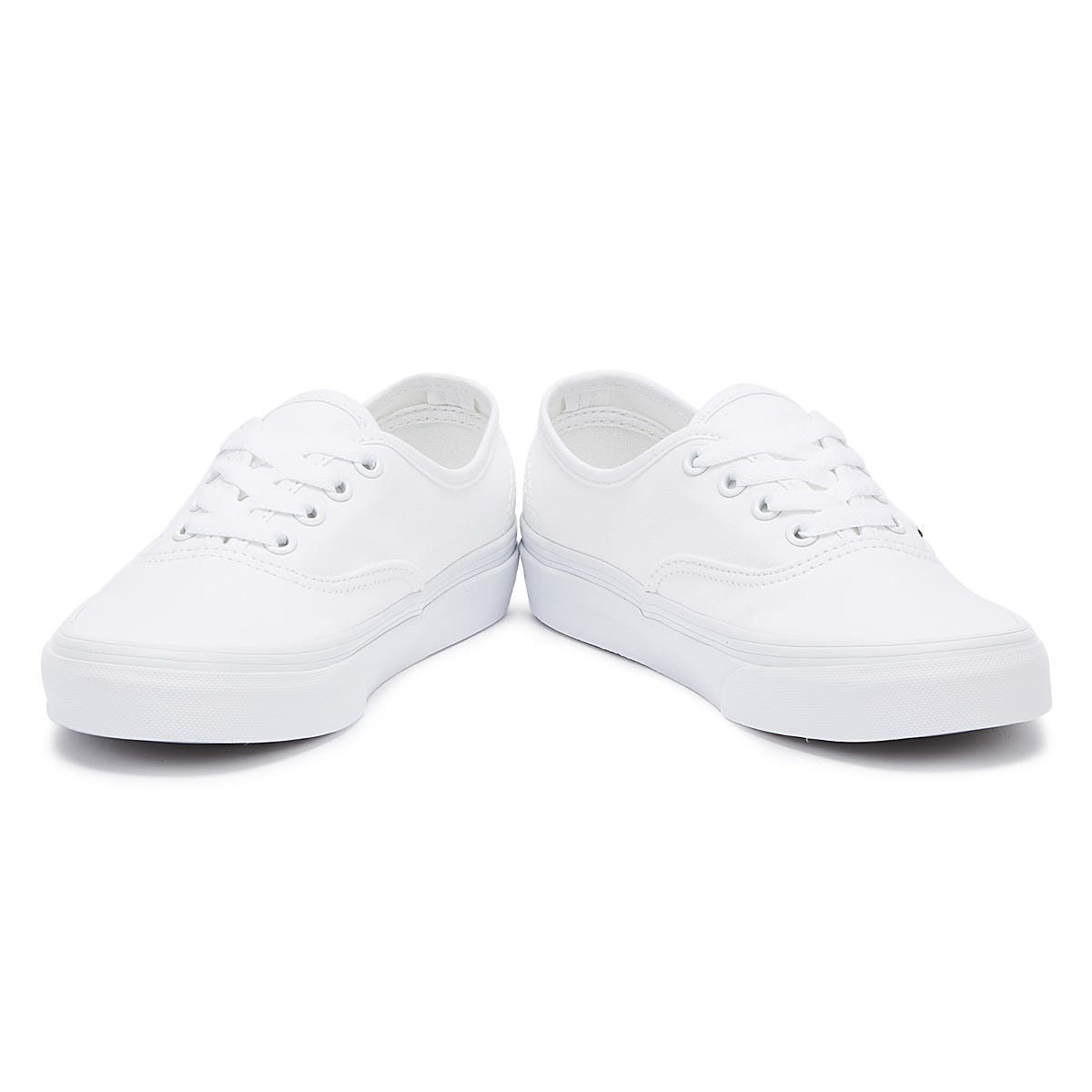 Vans Authentic Mens White Canvas Sneakers