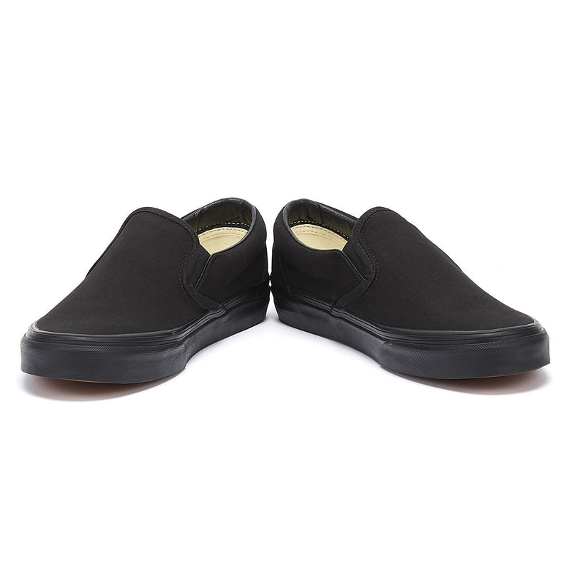 Vans Classic Slip on Mens Black Canvas Sneakers