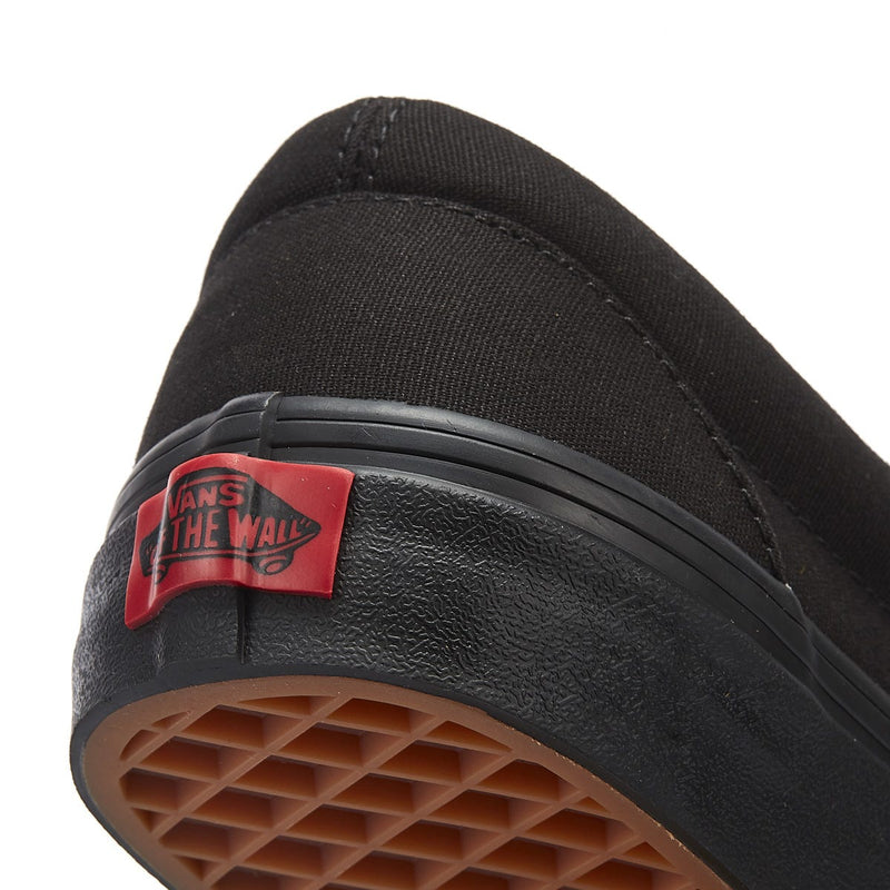 Vans Classic Slip on Womens Black Canvas Sneakers
