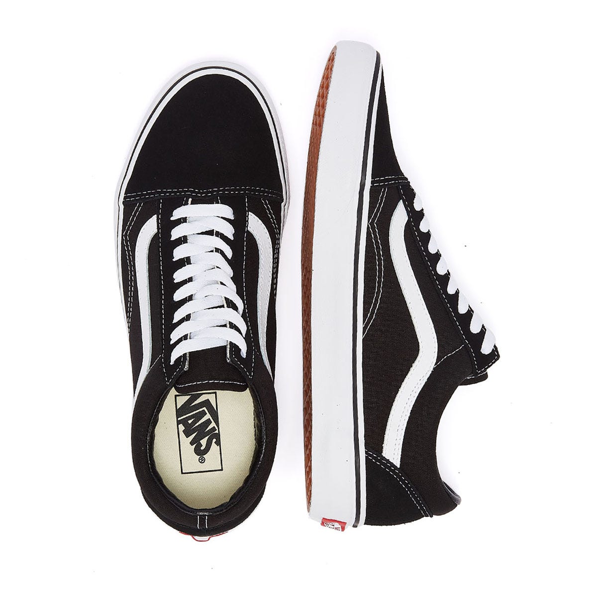 Vans Old Skool Mens Black / White Canvas Sneakers