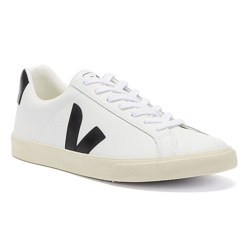 Veja Esplar Leather Womens White / Black Trainers – Tower-London.US