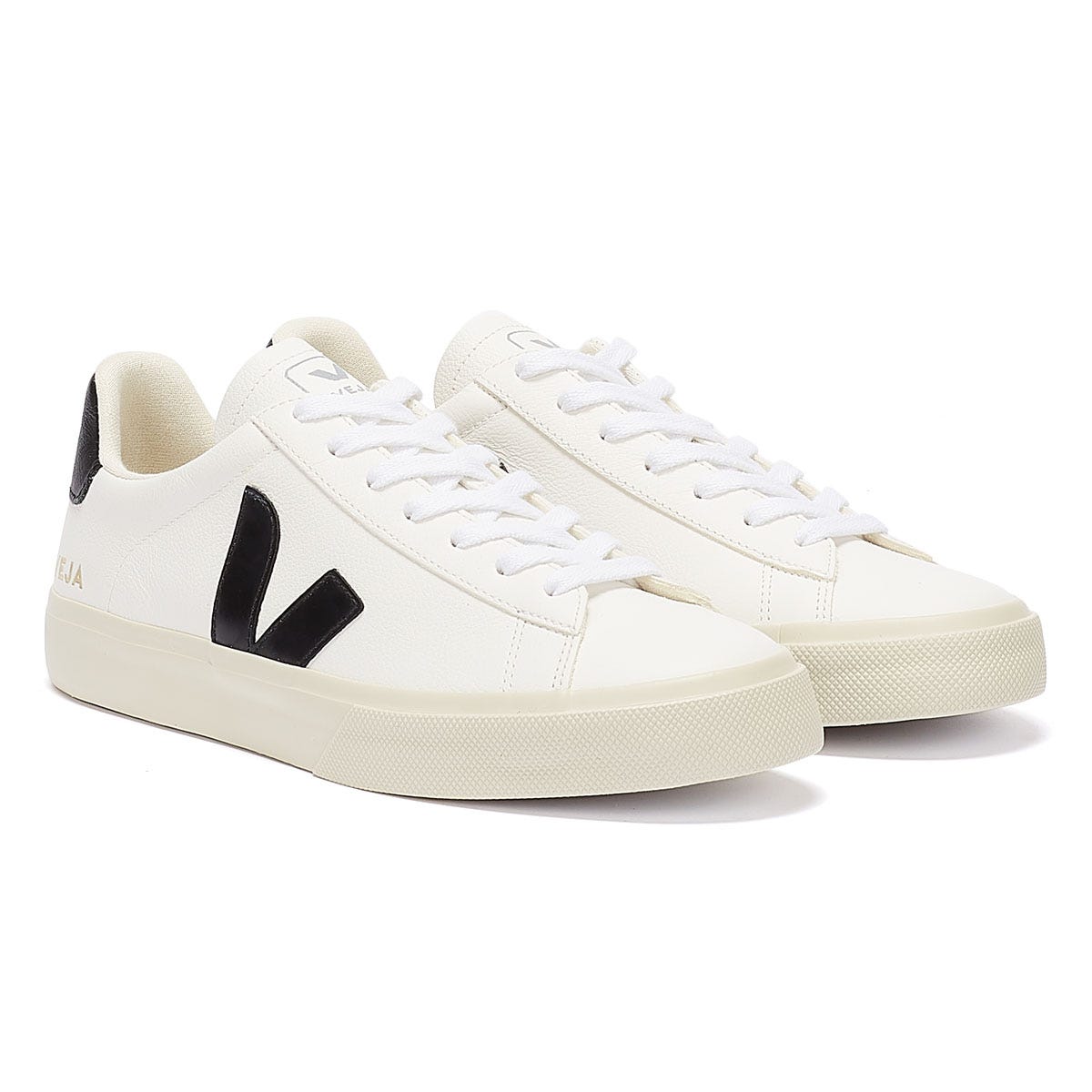 Veja Campo Womens White / Black Sneakers