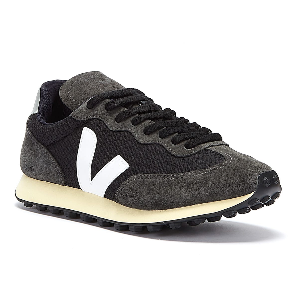 Veja Rio Branco Alveomesh Womens Black / White / Oxford Grey Sneakers