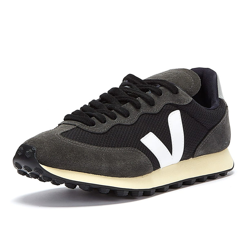 Veja Rio Branco Alveomesh Womens Black / White / Oxford Grey Sneakers
