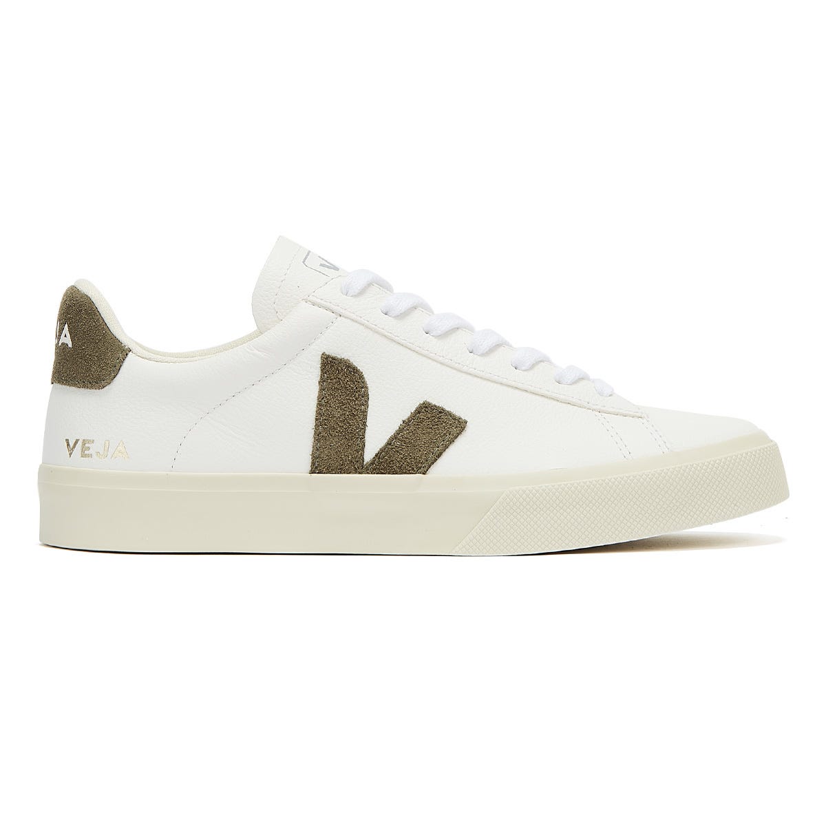 Veja Campo Mens Extra White / Khaki Sneakers