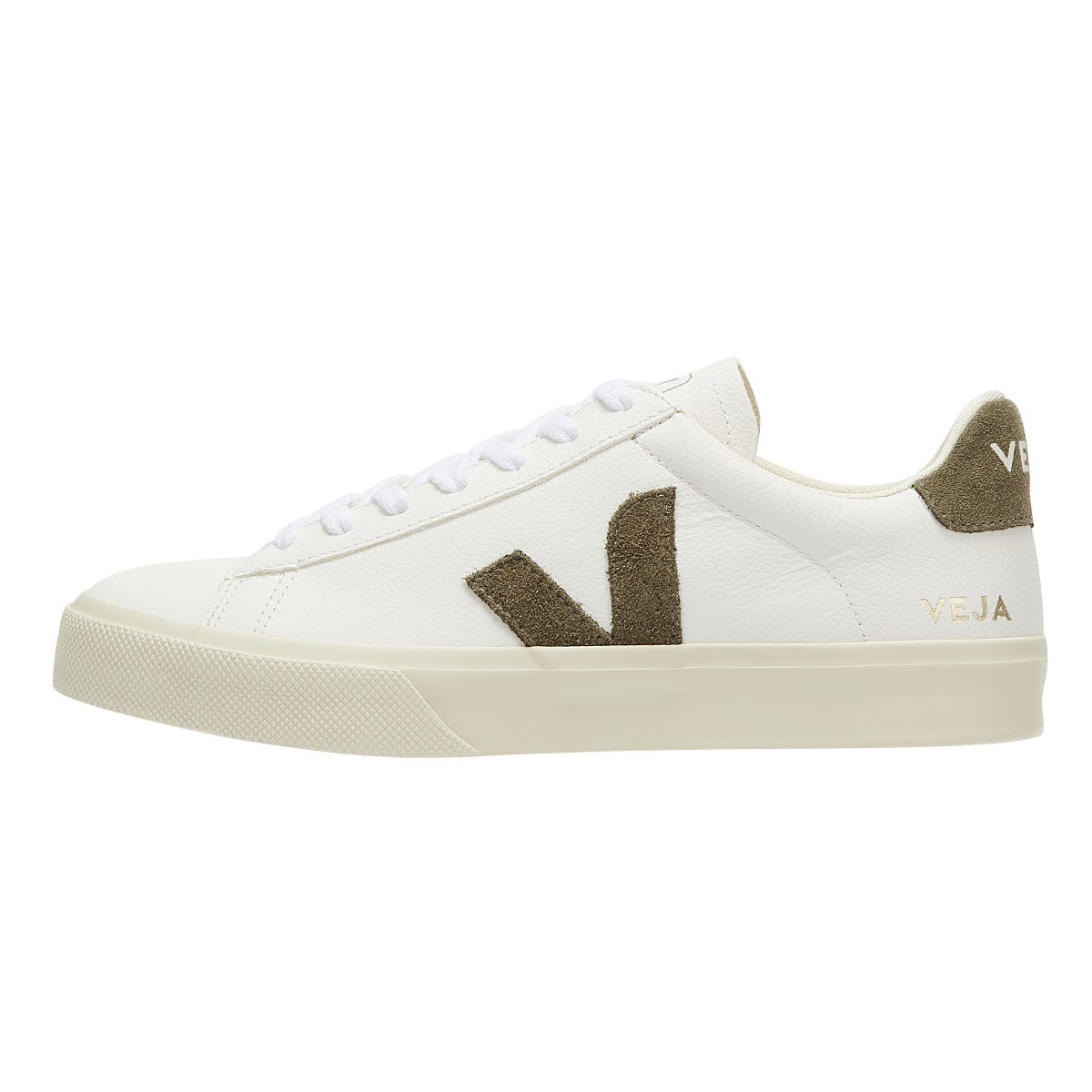 Veja Campo Mens Extra White / Khaki Sneakers