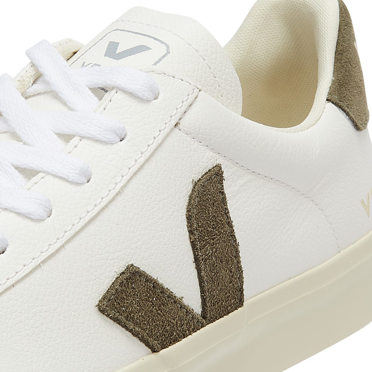 Veja Campo Mens Extra White / Khaki Sneakers