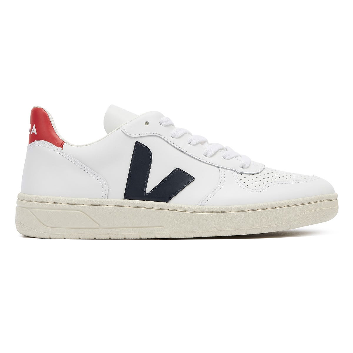 Veja V-10  Womens Extra White / Nautico Pekin Sneakers