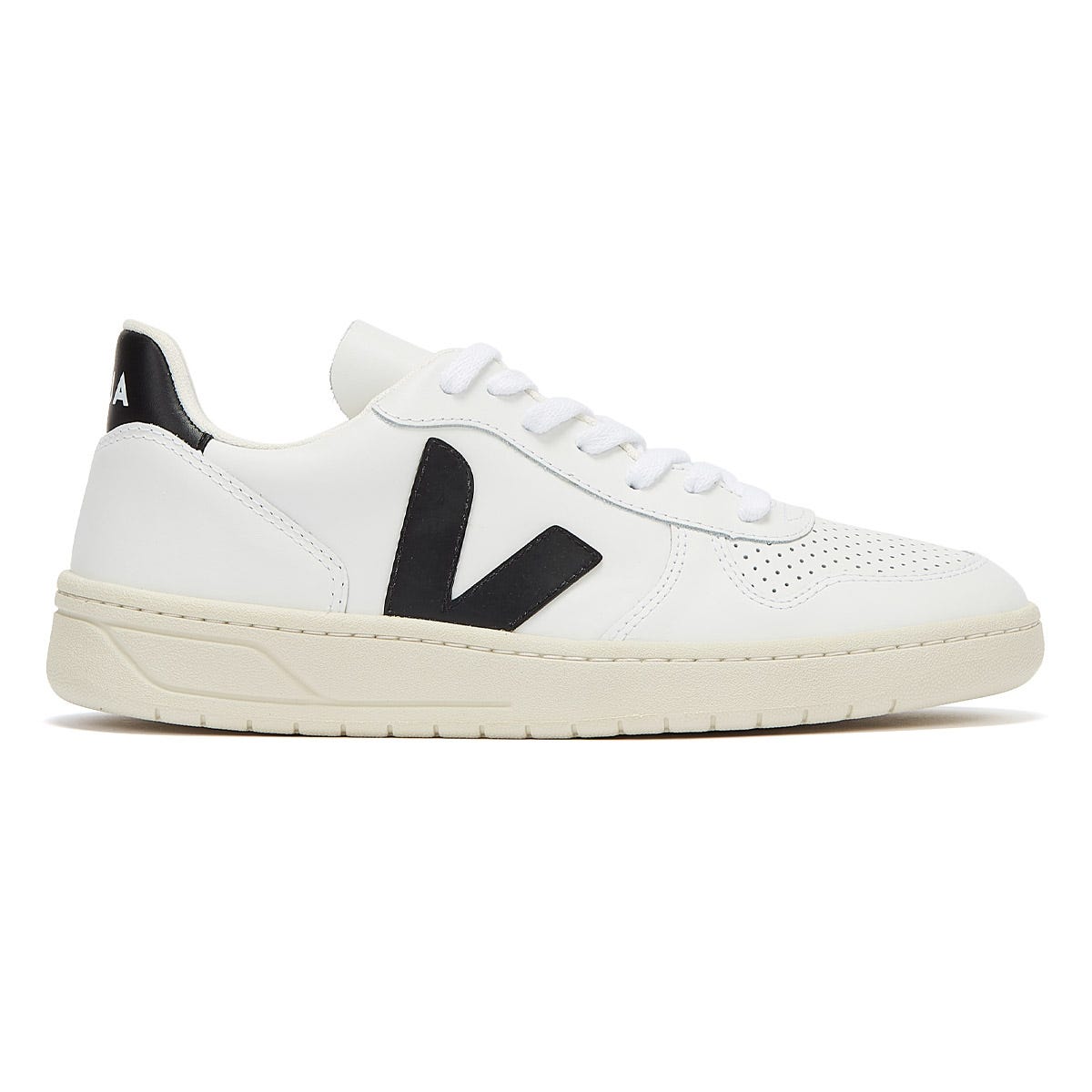 Veja V-10 Mens Extra White / Black Sneakers