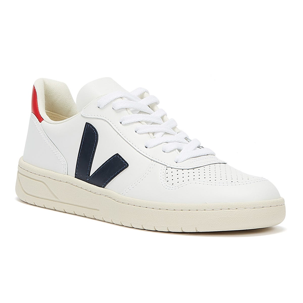Veja V-10 Mens Extra White / Nautico Pekin Sneakers