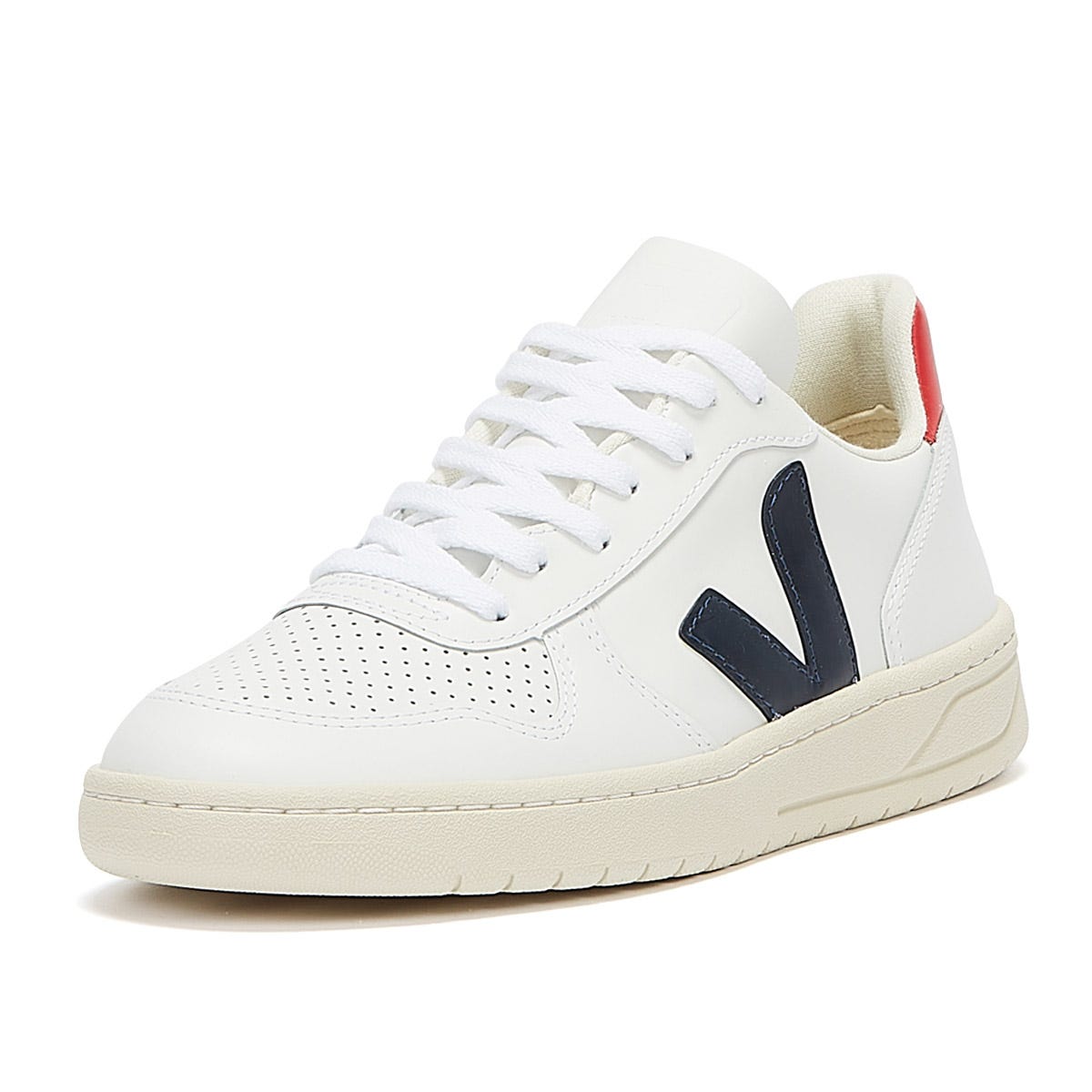 Veja V-10 Mens Extra White / Nautico Pekin Sneakers