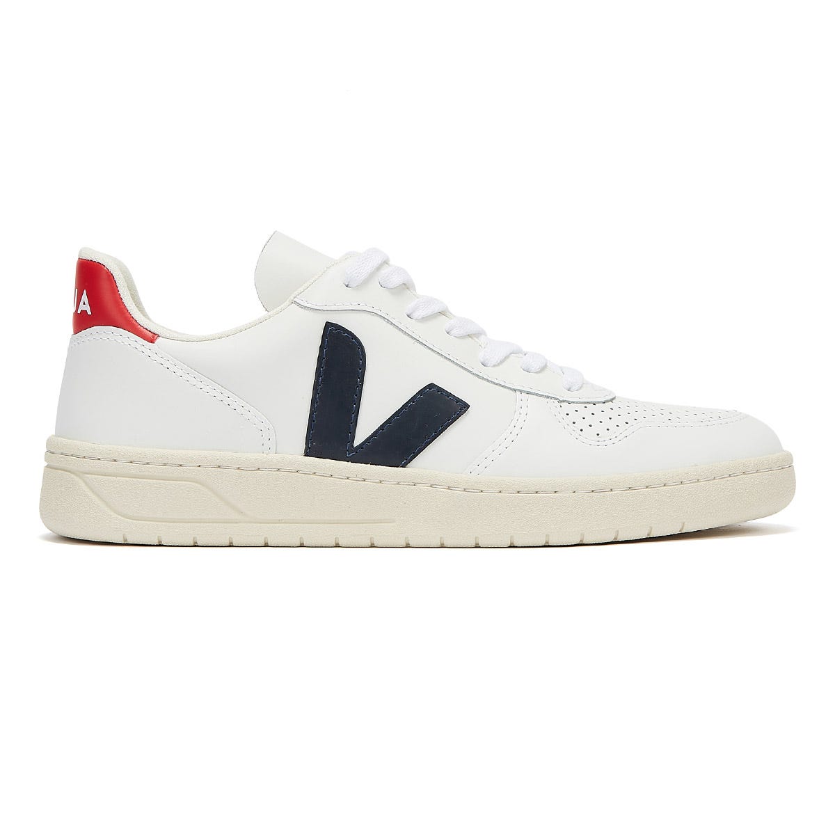 Veja V-10 Mens Extra White / Nautico Pekin Sneakers