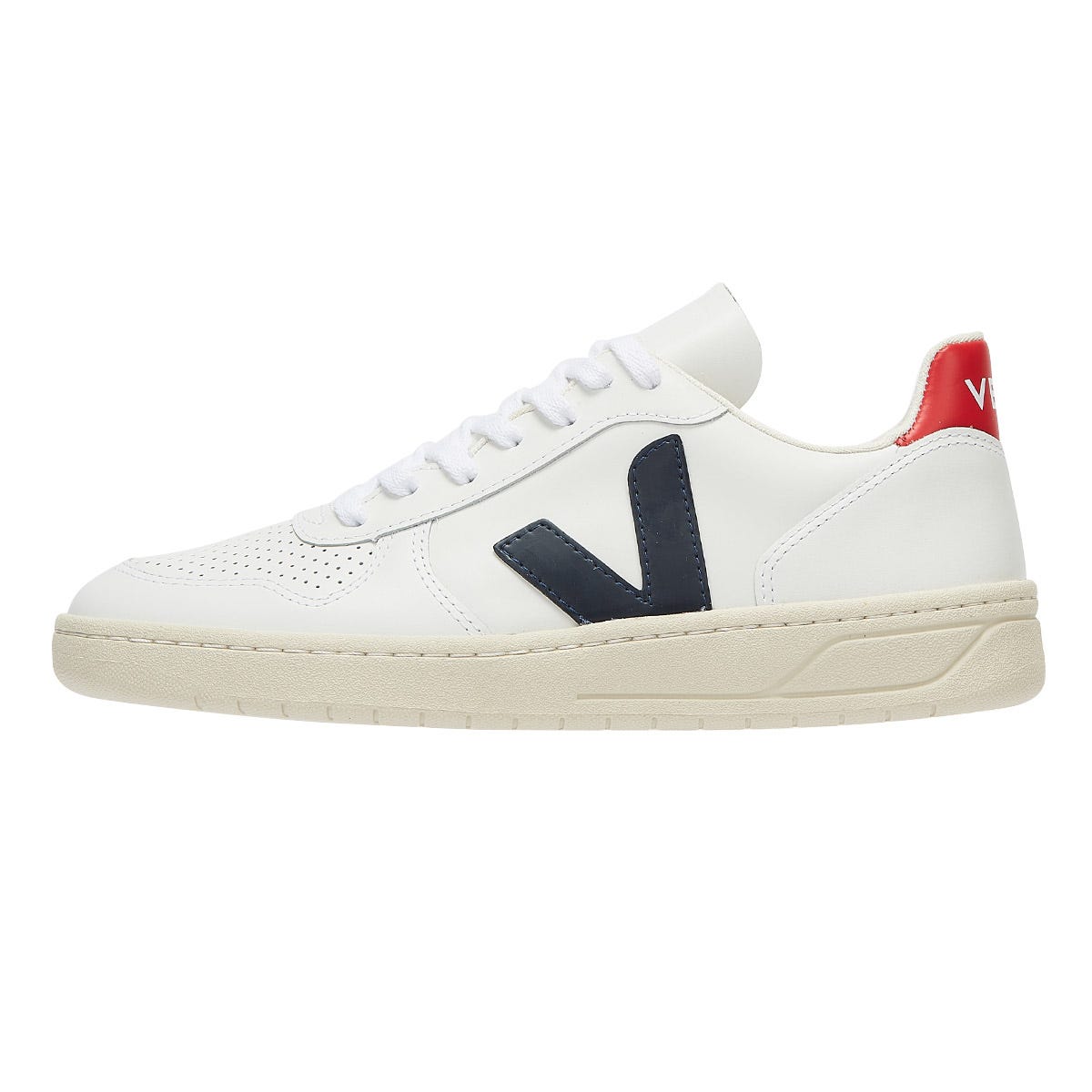 Veja V-10 Mens Extra White / Nautico Pekin Sneakers