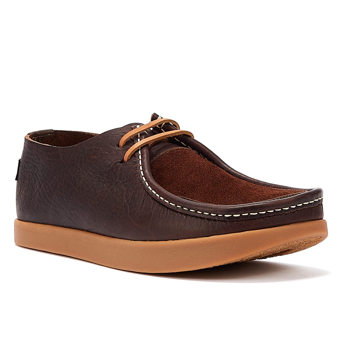 Yogi Willard 2 Eye Mens Dark Brown Leather Shoes