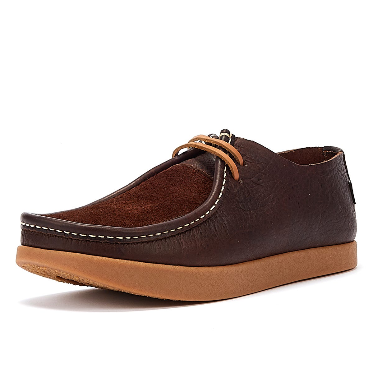 Yogi Willard 2 Eye Mens Dark Brown Leather Shoes